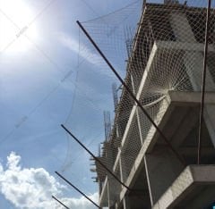 İNŞAAT GÜVENLİK AĞI - İNŞAAT FİLESİ ( 6 mm ip kalınlığı, 10 cm e 10 cm göz aralıklı )