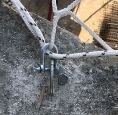 İNŞAAT GÜVENLİK AĞI - İNŞAAT FİLESİ ( 6 mm ip kalınlığı, 10 cm e 10 cm göz aralıklı )