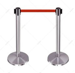 YÖNLENDİRME ŞERİT BARİYER 3 metre (krom kaplı)