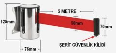 ŞERİT BARİYER DUVAR TİPİ ( 5 METRE )